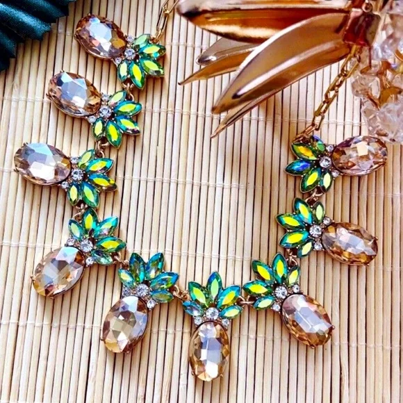 NWT Park Lane COLADA Sparkly Pineapple Necklace Cruise Hawaii Orig $170 - Picture 1 of 6
